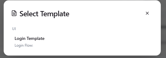 QAM Hub "From template" picker listing templates grouped by category with title previews