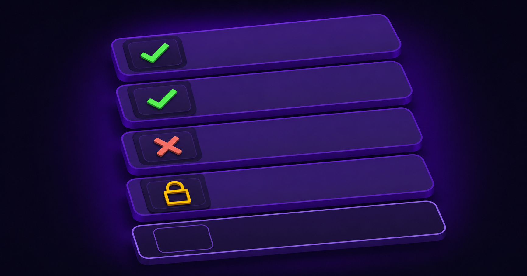 Test run in QAM Hub showing test cases marked pass, fail, blocked, skipped, and untested